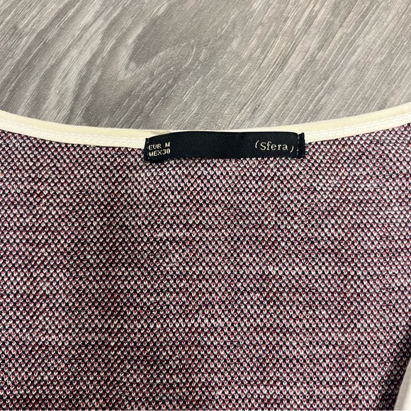 Zara Knit Cardigan Aztec Print Open Front Long Sleeve Bohemian Size S - Picture 5 of 9